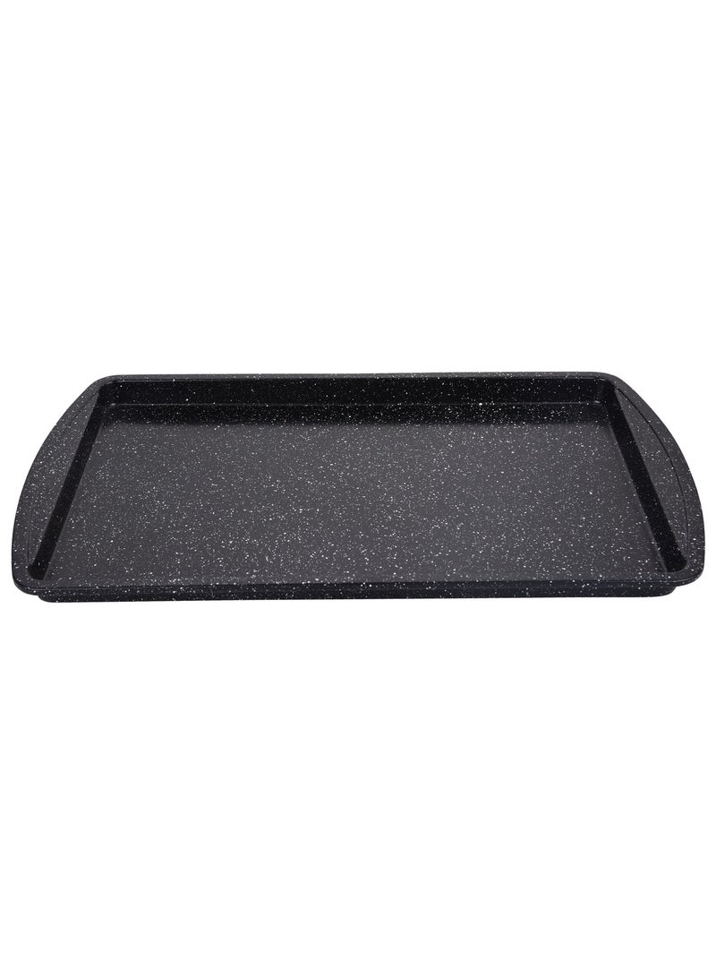 Life Smile Non-Stick Carbon Steel Cookie Pan with Granite Coating – Oven Safe Baking Tray - Image 1